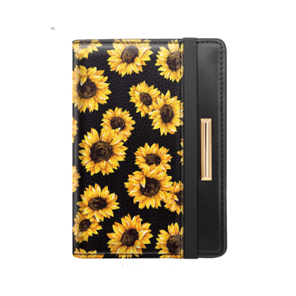 Sunflower Print Passport Case