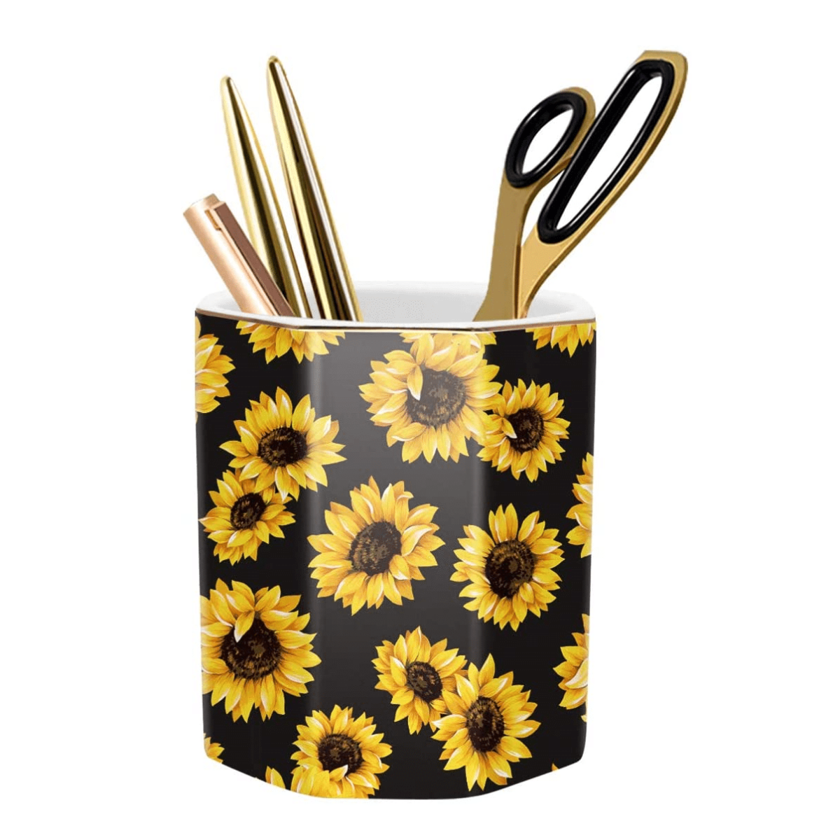 Pencil Pen Case Sunflower Print
