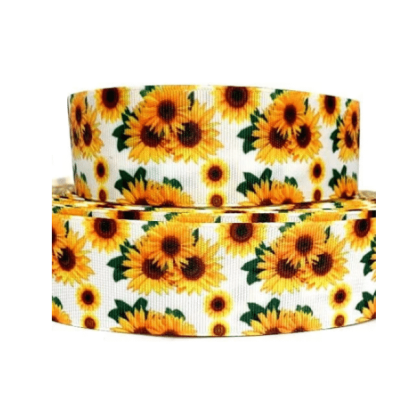 Sunflowr Printed Grosgrain Ribbon
