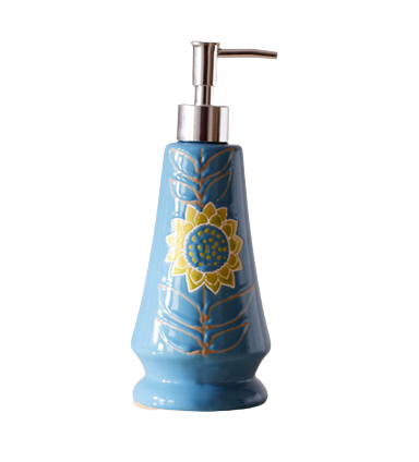 soap dispenser sunflower pattern design