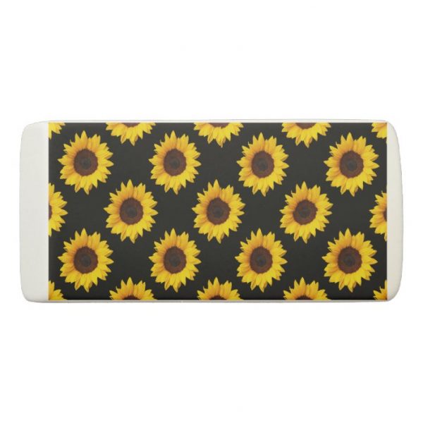 Sunflower Print Eraser (2 ct)