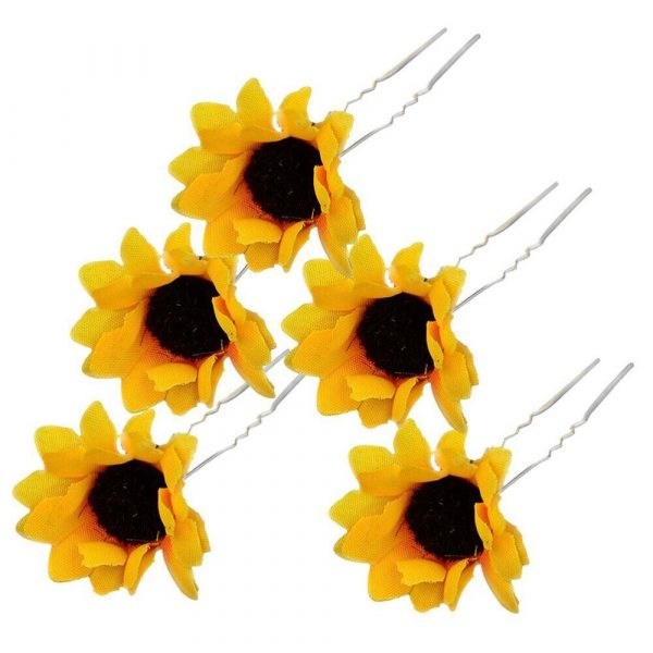 sunflower shaped hair pins