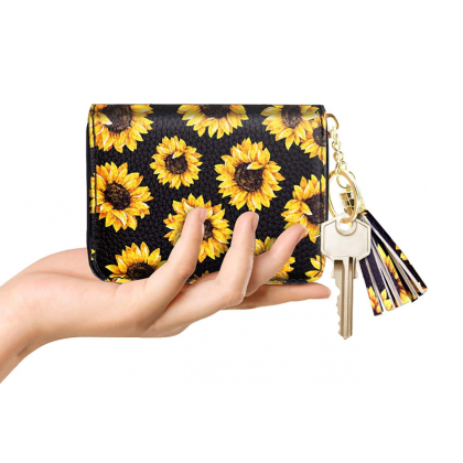 sunflower credit card rfid wallet