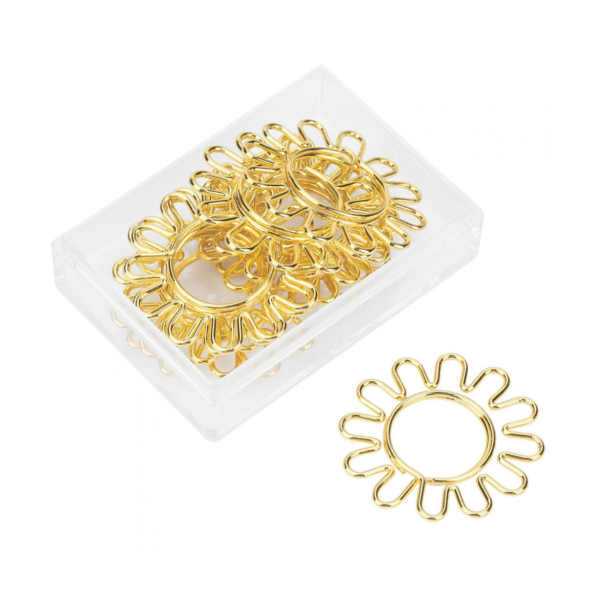 sunflower shaped paper clips