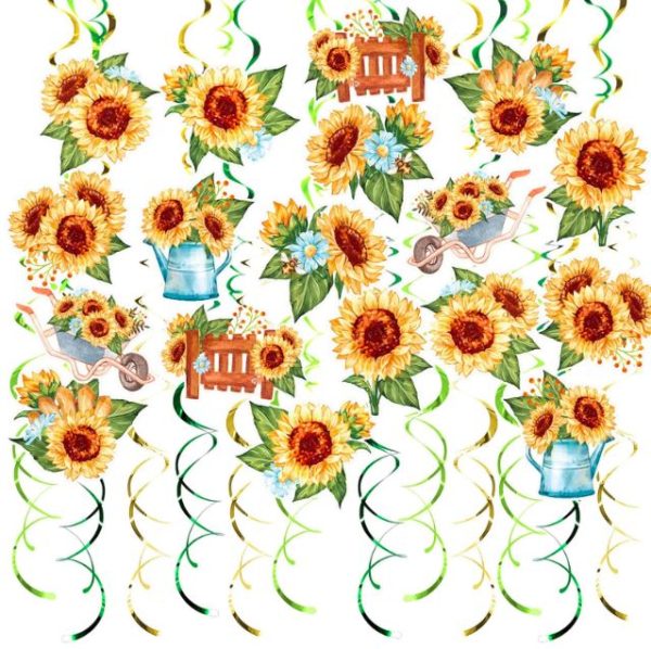 sunflower party streamers