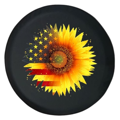 sunflower spare tire cover