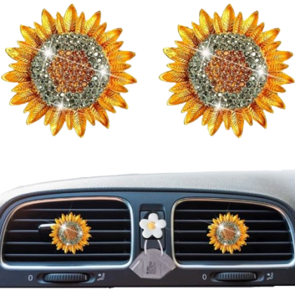sunflower air vent clips