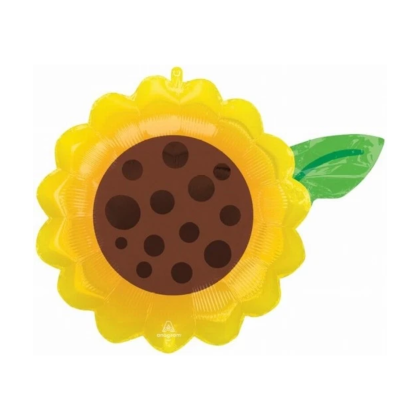 sunflower shaped foil balloon (19" in)