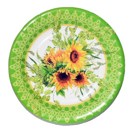 Sunflower Paper Plate Decor for 40